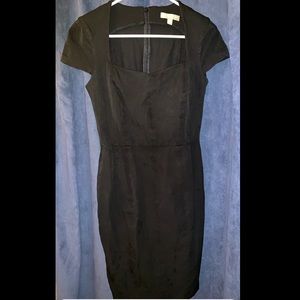 Banana Republic Black Square Neckline Dress